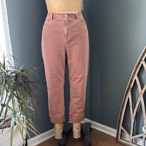 J. Jill Orange Ankle Cropped Jeans Relaxed Fit